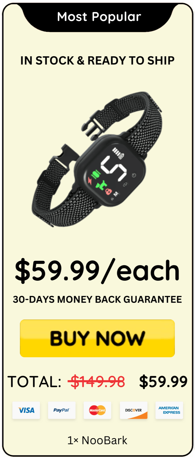 NooBark offer price 